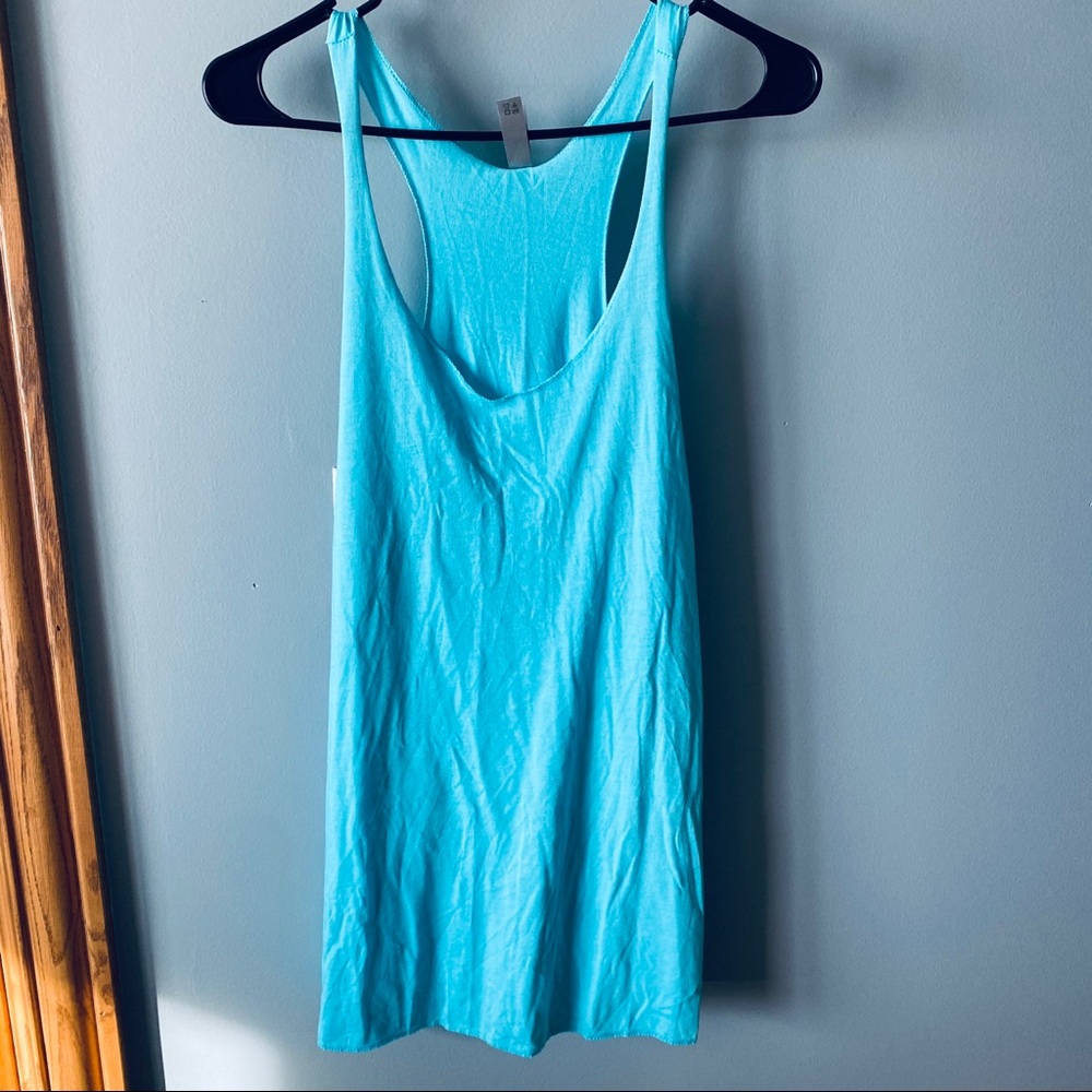 Next Level Apparel turquoise tank top